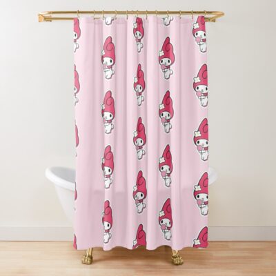 My Melody Candy Shower Curtain
