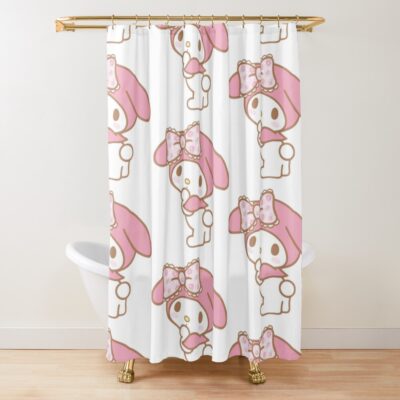 My Melody Cute Girl Shower Curtain