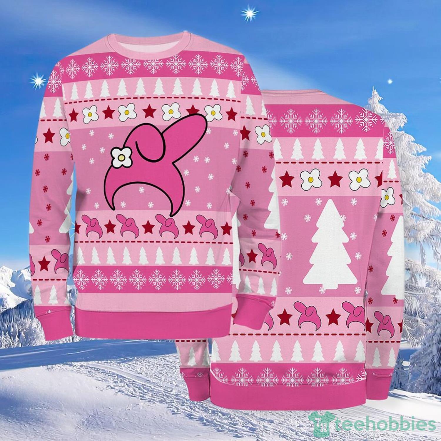 ugly christmas sweater christmas family gifts characters cartoon fan my melody winter - My Melody Store